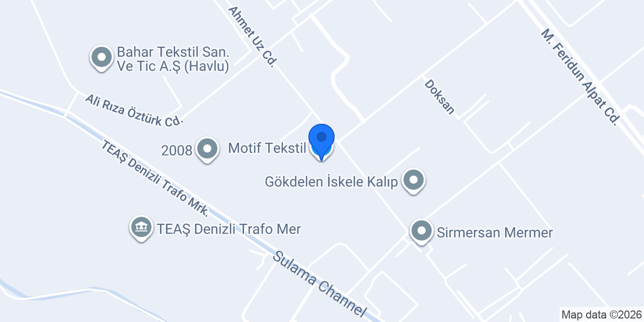 Motif Tekstil konumu