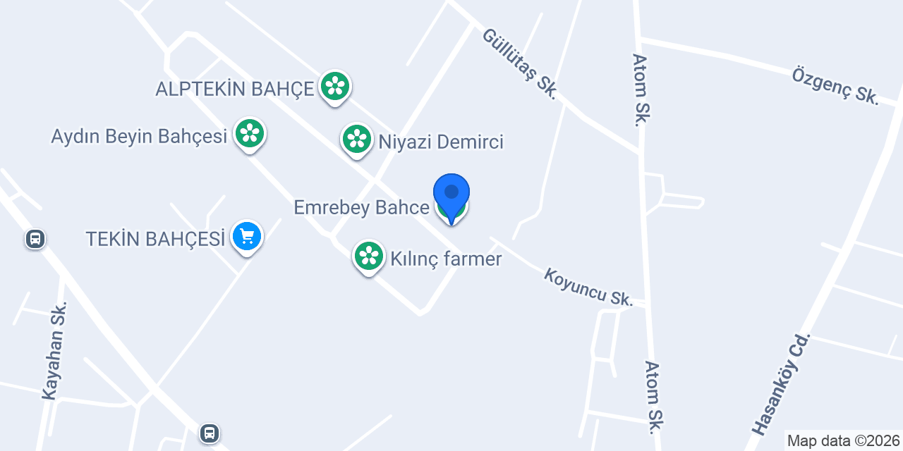 Emrebey Bahce konumu