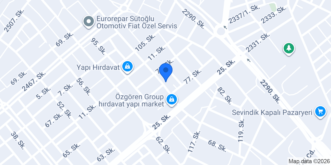 Yörükoğlu Demir Çelik konumu
