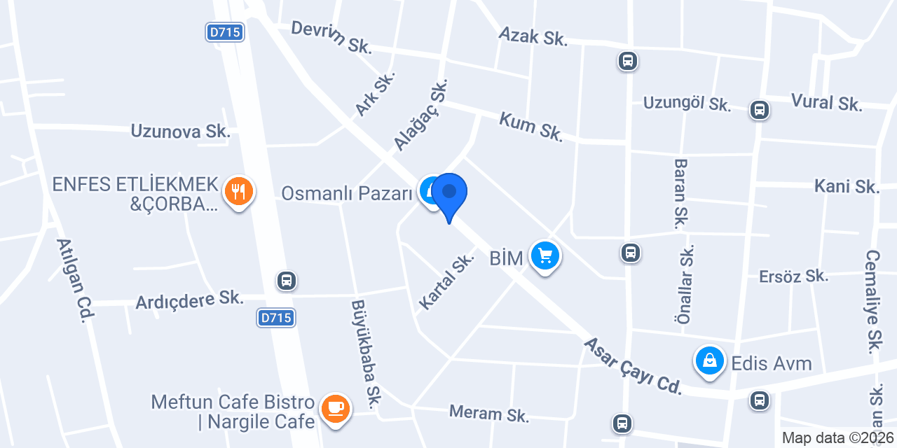 Sena unlu mamülleri konumu