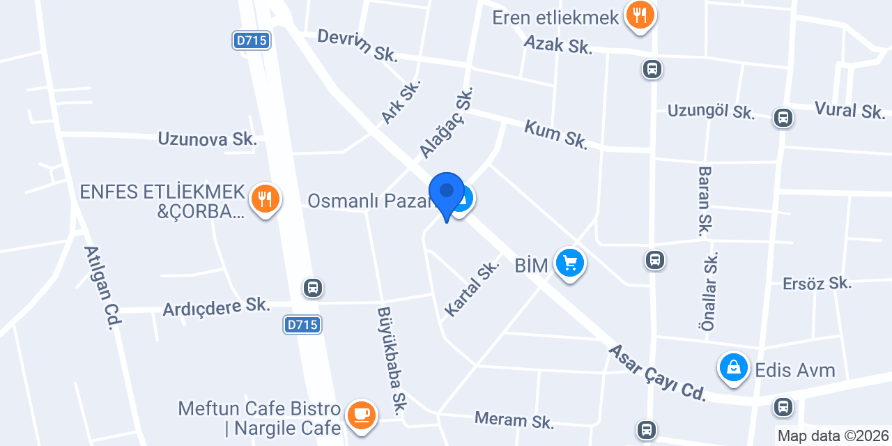 Osmanlı Pazarı konumu