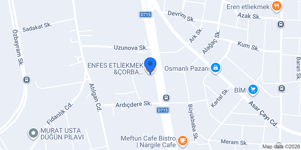 ENFES ETLİEKMEK &ÇORBA ABDULLAH USTA konumu