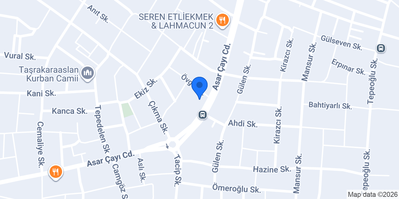Öz Akkuşlar Yufka Kadayıf Ve Unlu Mamülleri konumu