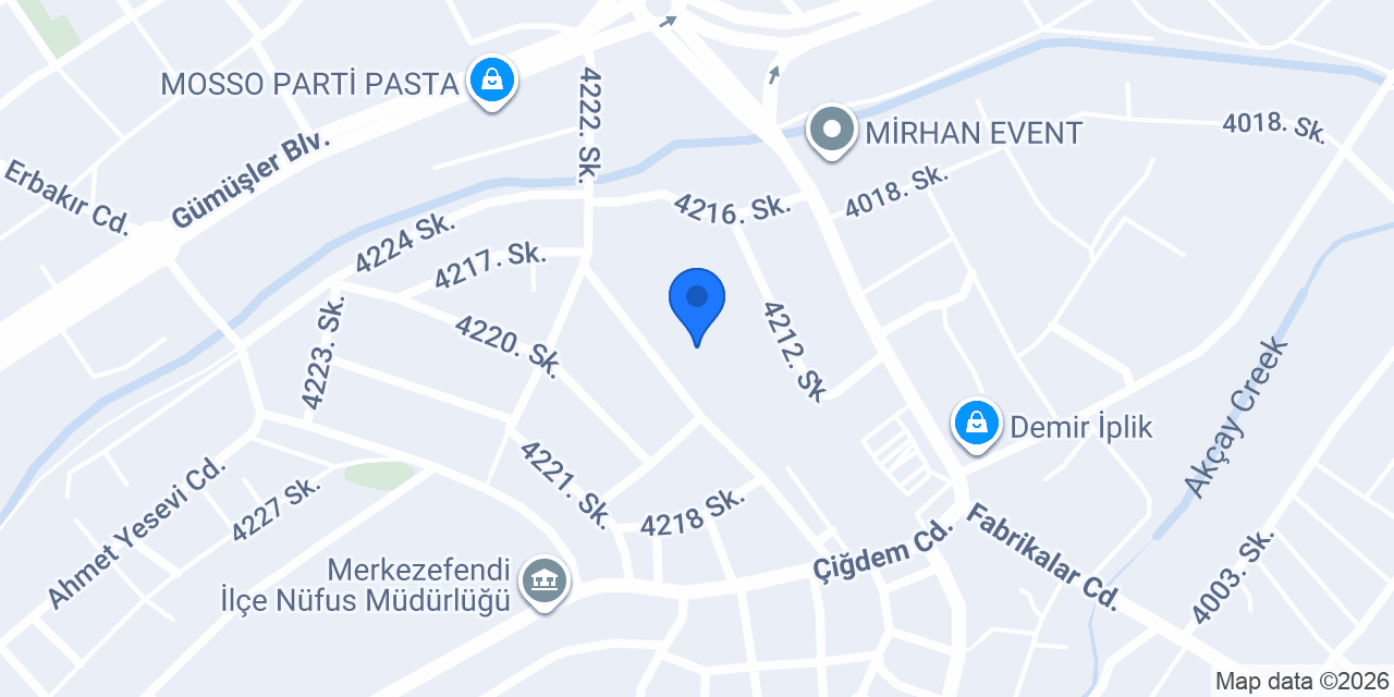 Çiçek Tekstil San. ve Tic. A.Ş konumu