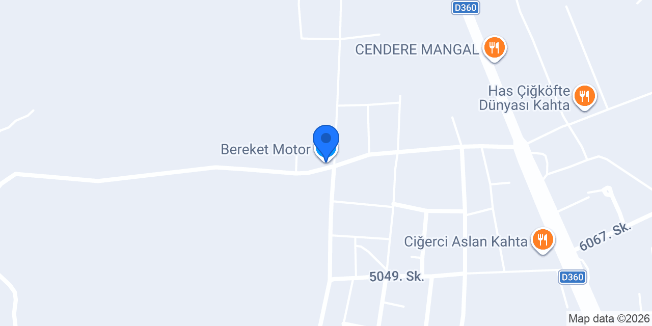 Bereket Motor konumu