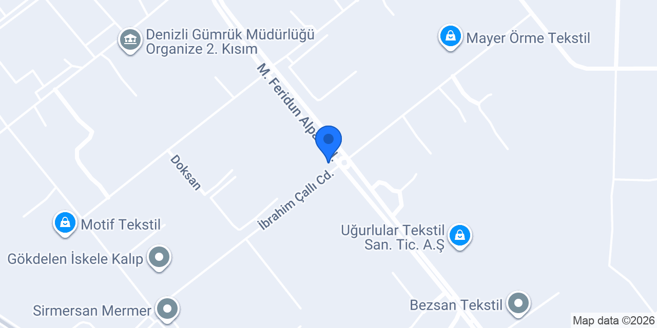 Hisarlı Dokuma Baskı Boya San. Tic. Ltd. Şti. konumu