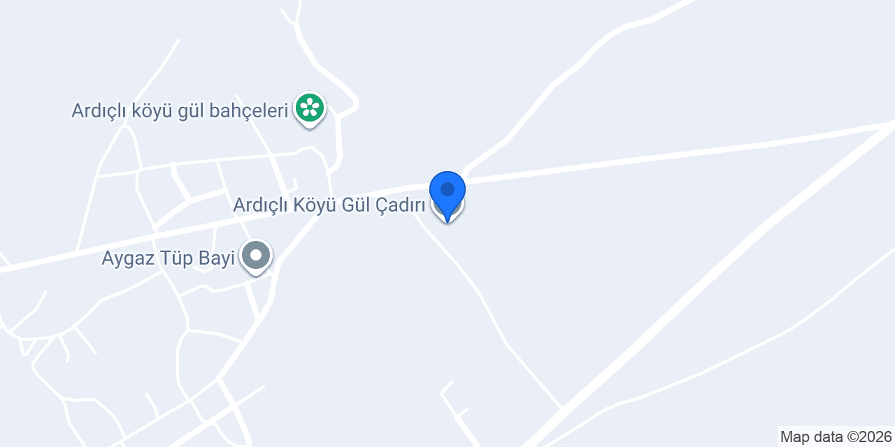 Ardıçlı Köyü Gül Çadırı konumu
