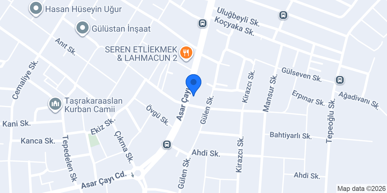 Oses Çiğ Köfte konumu