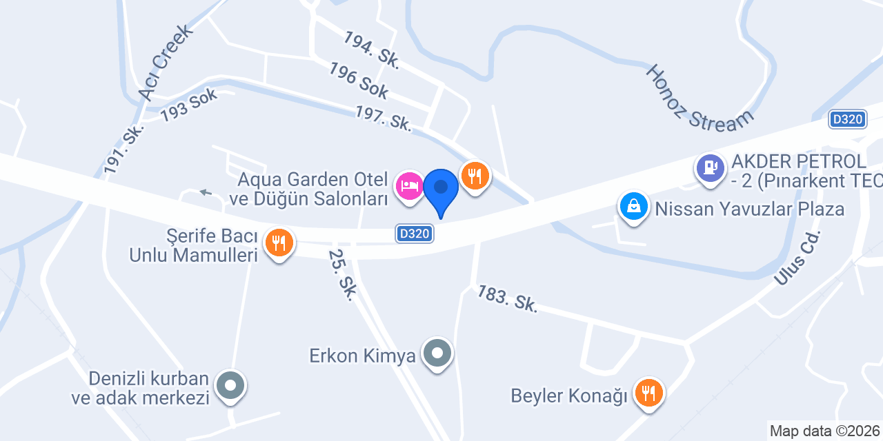 TAFE TRAKTÖR DENİZLİ ERCAN MANAV MOTORLU ARAÇLAR konumu