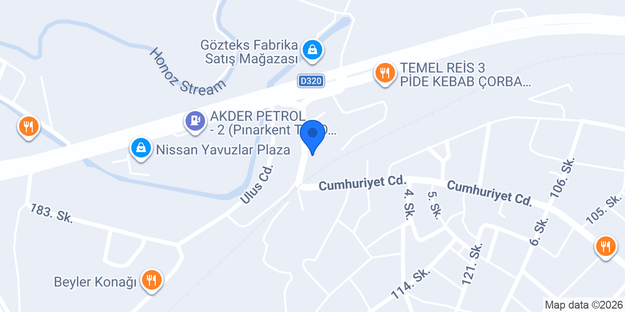 Akın TEKSTIL konumu