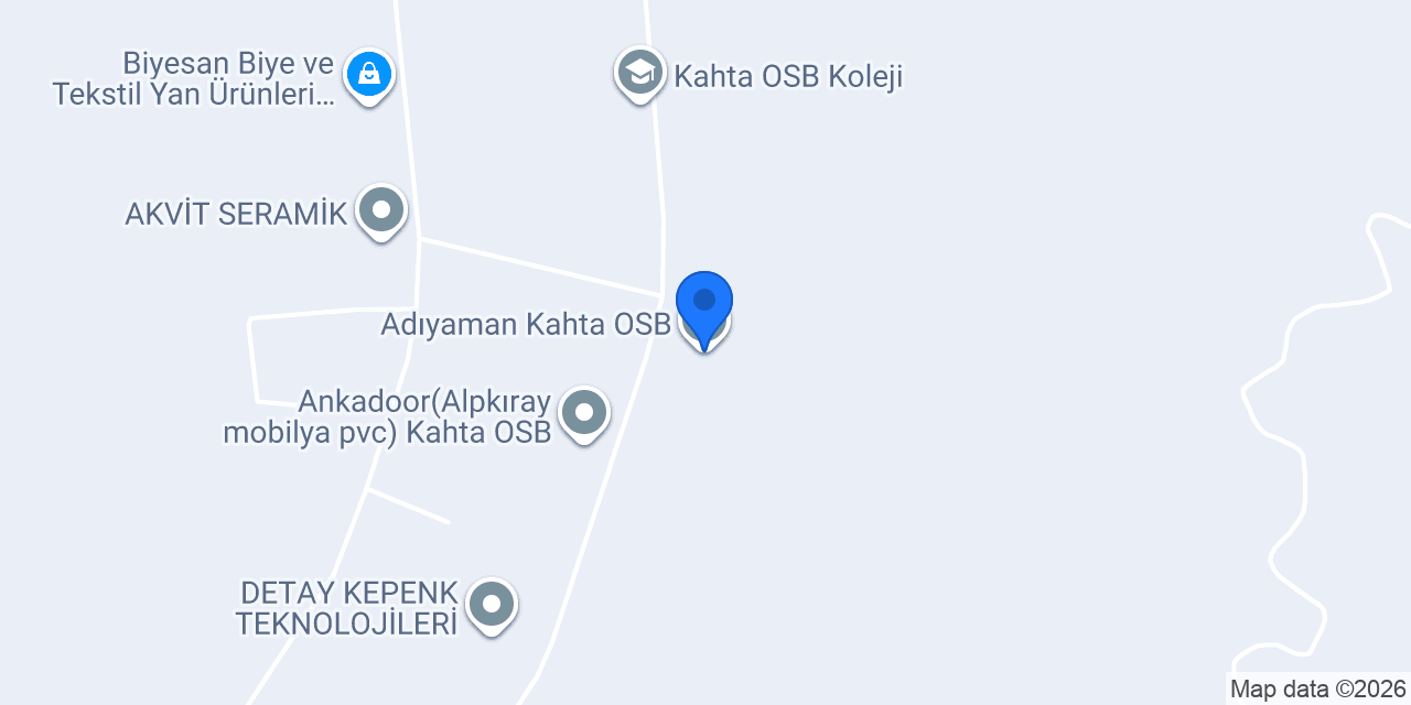 Adıyaman Kahta OSB konumu