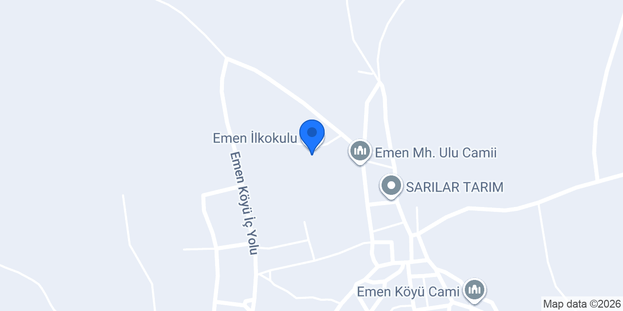 Emen İlkokulu konumu