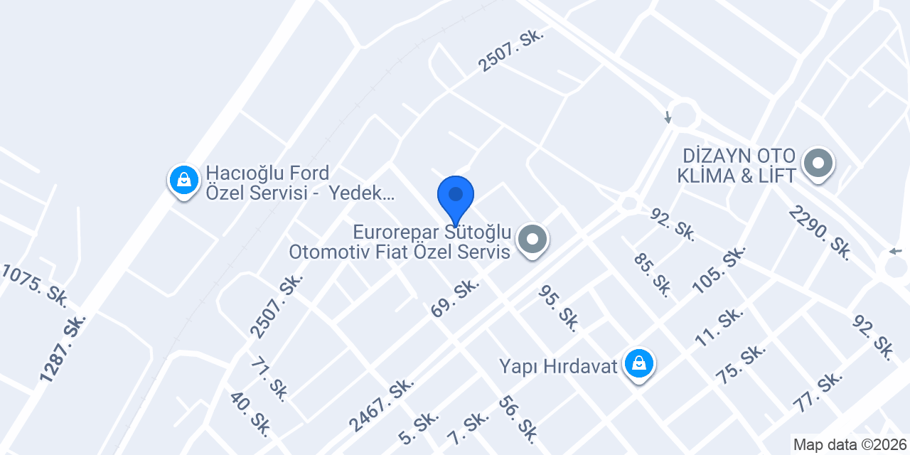 Simge Döküm konumu