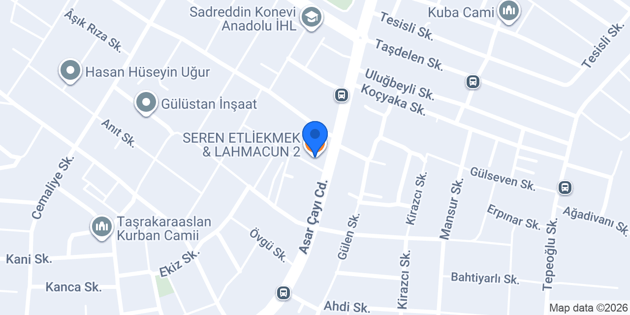 SEREN ETLİEKMEK & LAHMACUN 2 konumu
