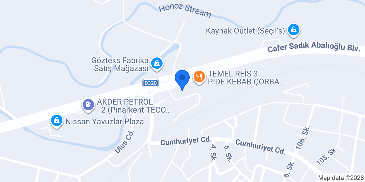 YÖRÜK EFE TEKSTİL konumu