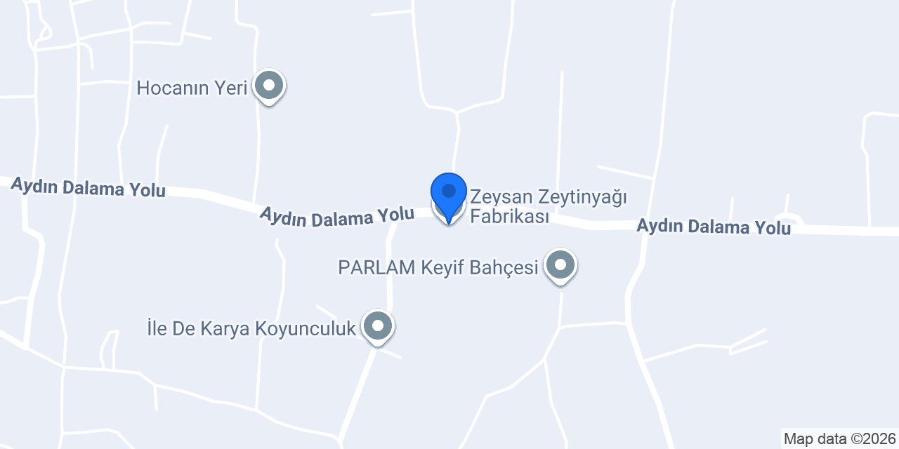 Zeysan Zeytinyağı Fabrikası konumu