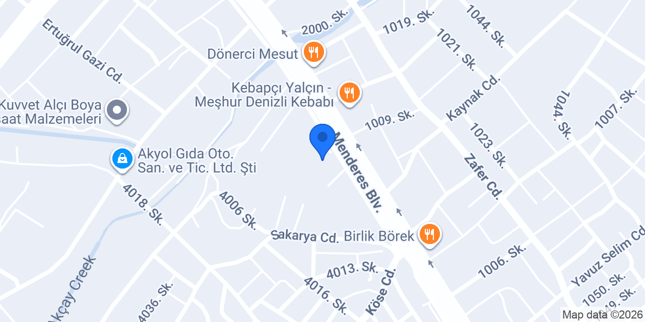 Budget Denizli konumu