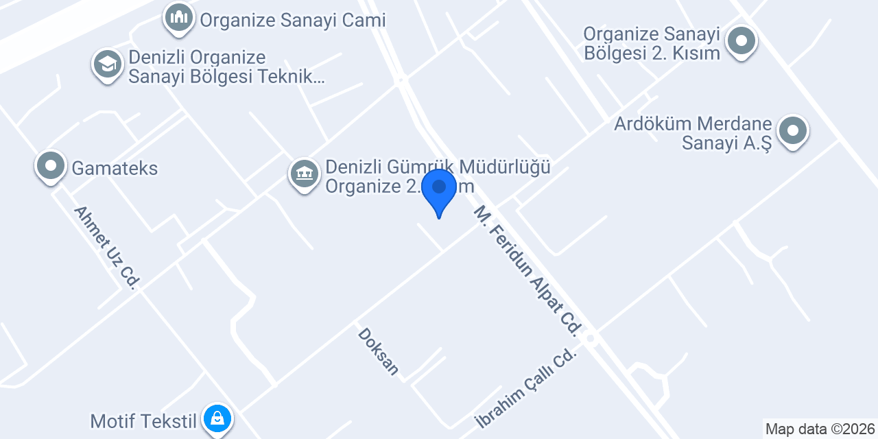 Termozen hammadde SAN.ve Tic.Ltd.Şti. konumu