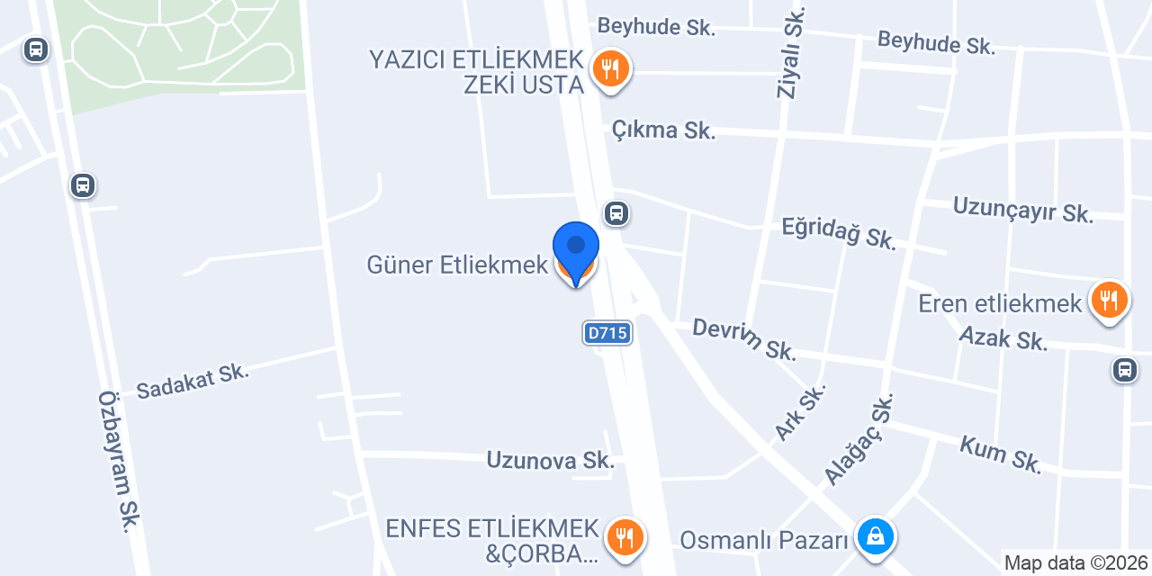 Güner Etliekmek konumu