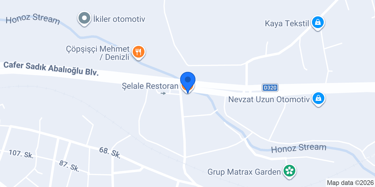 Şelale Restoran konumu