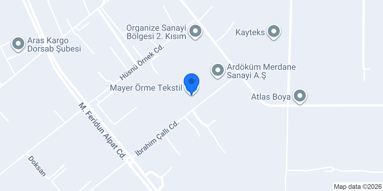 Mayer Örme Tekstil konumu