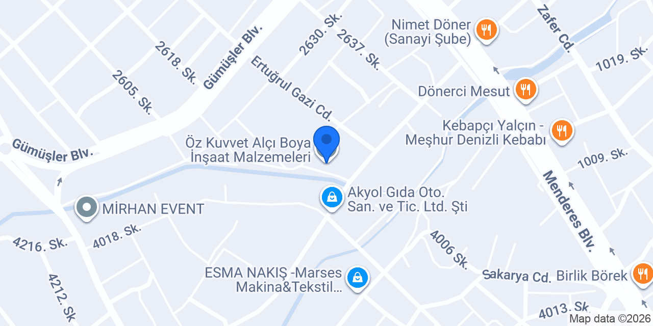İsonem Boya konumu