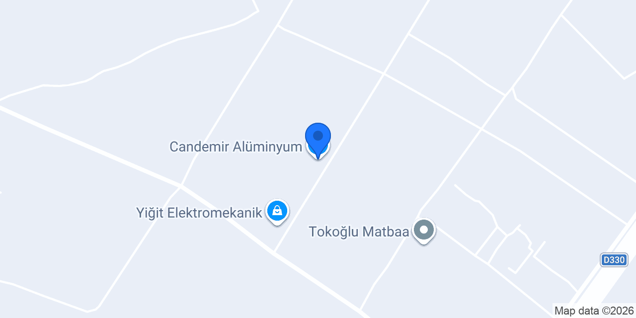 Candemir Alüminyum konumu