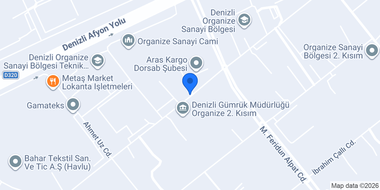 Denizli Gümrük Müşavirliği konumu