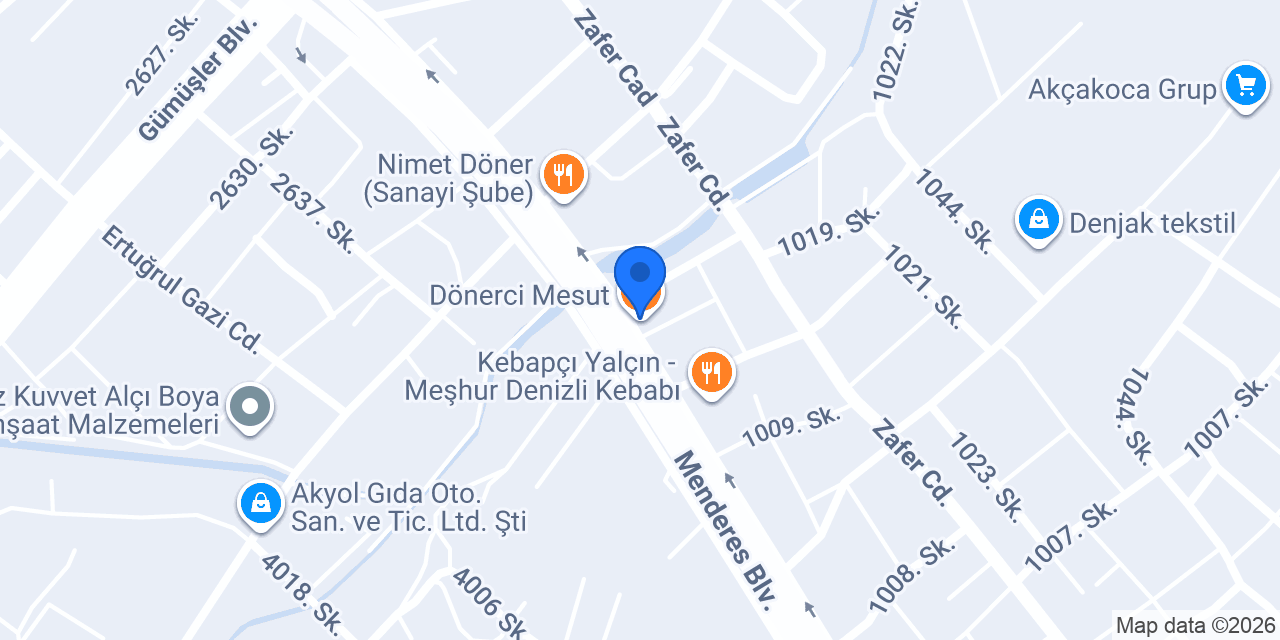 Dönerci Mesut konumu