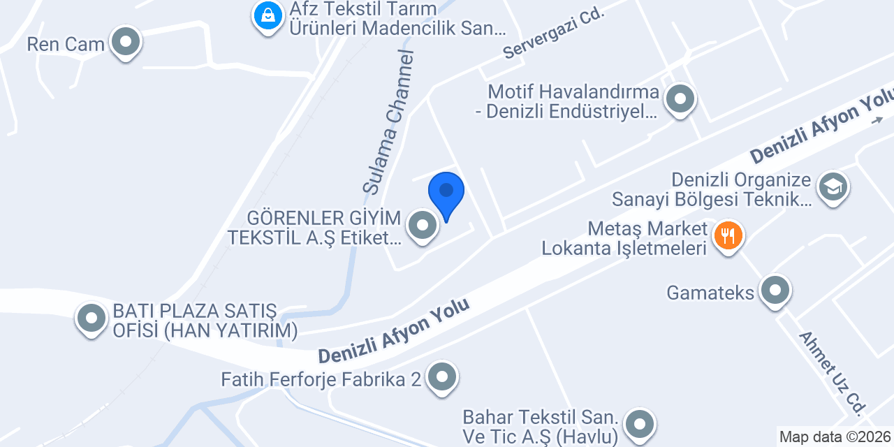 ATES TEKSTİL konumu