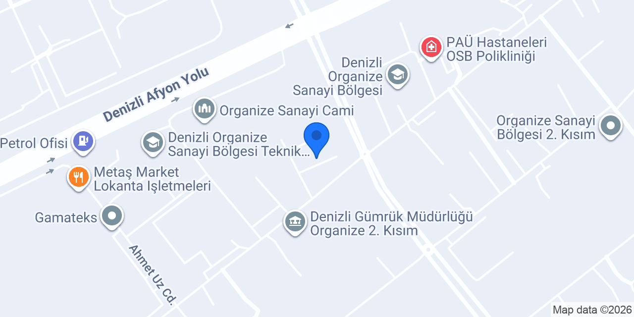 Aras Kargo Dorsab Şubesi konumu