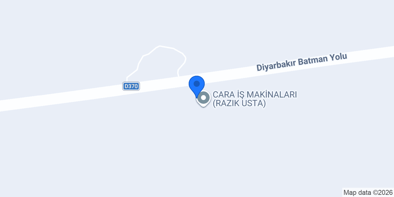 CARA İŞ MAKİNA KİRALAMA konumu