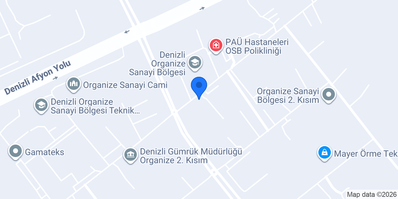 EVSA EV TEKSTİL SAN. TİC. A.Ş. konumu
