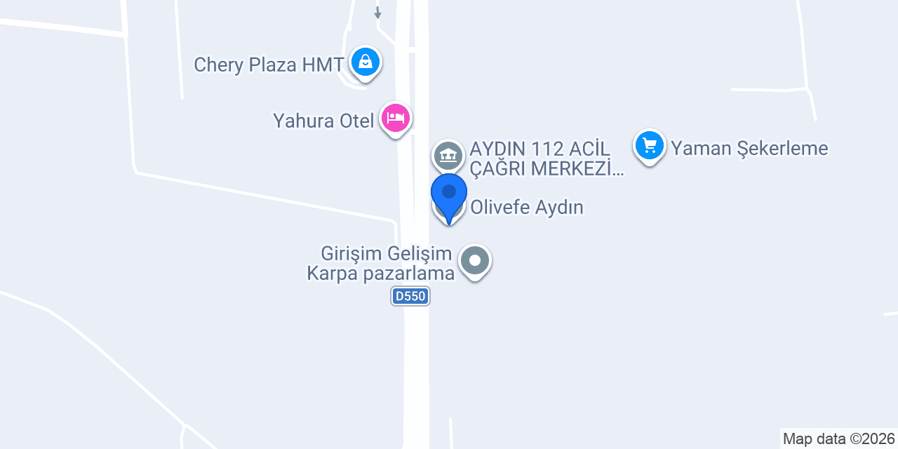 Olivefe Aydın konumu