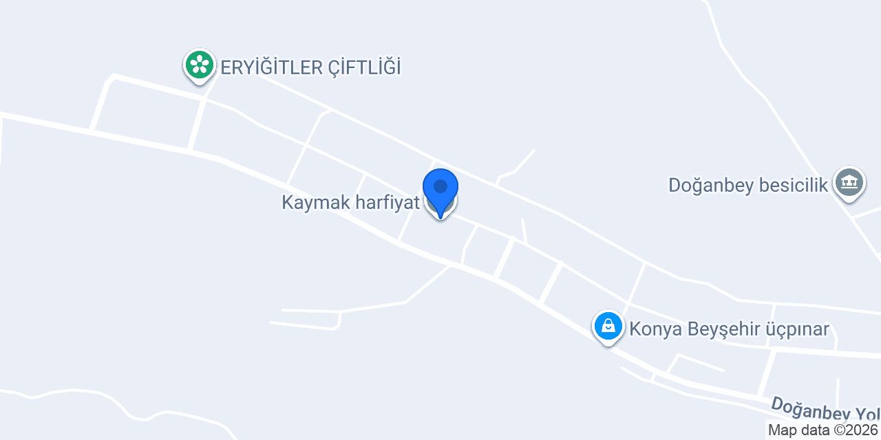 Kaymak harfiyat konumu