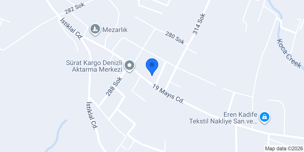 Batı Tekstil konumu