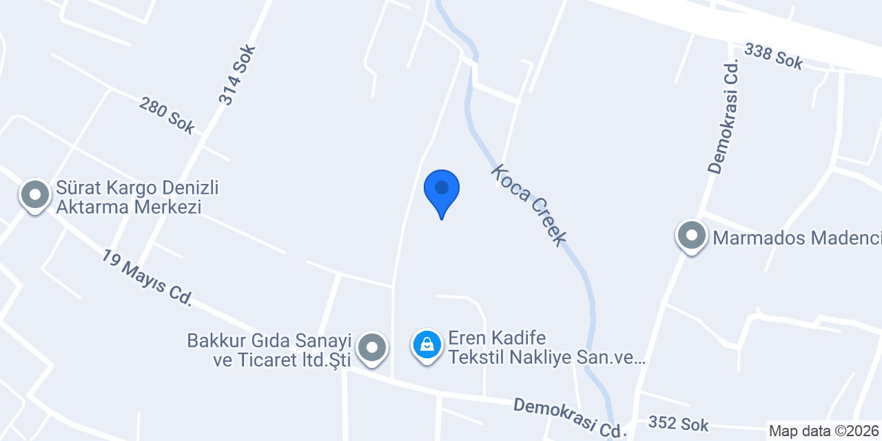 KVC TEKSTİL konumu