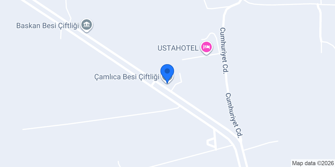 Çamlıca Besi Çiftliği konumu