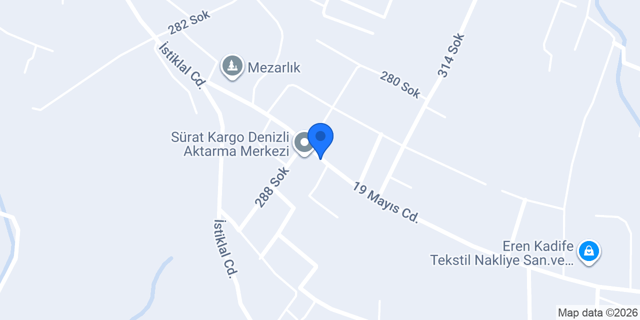 Sürat Kargo Gürlek Şube konumu