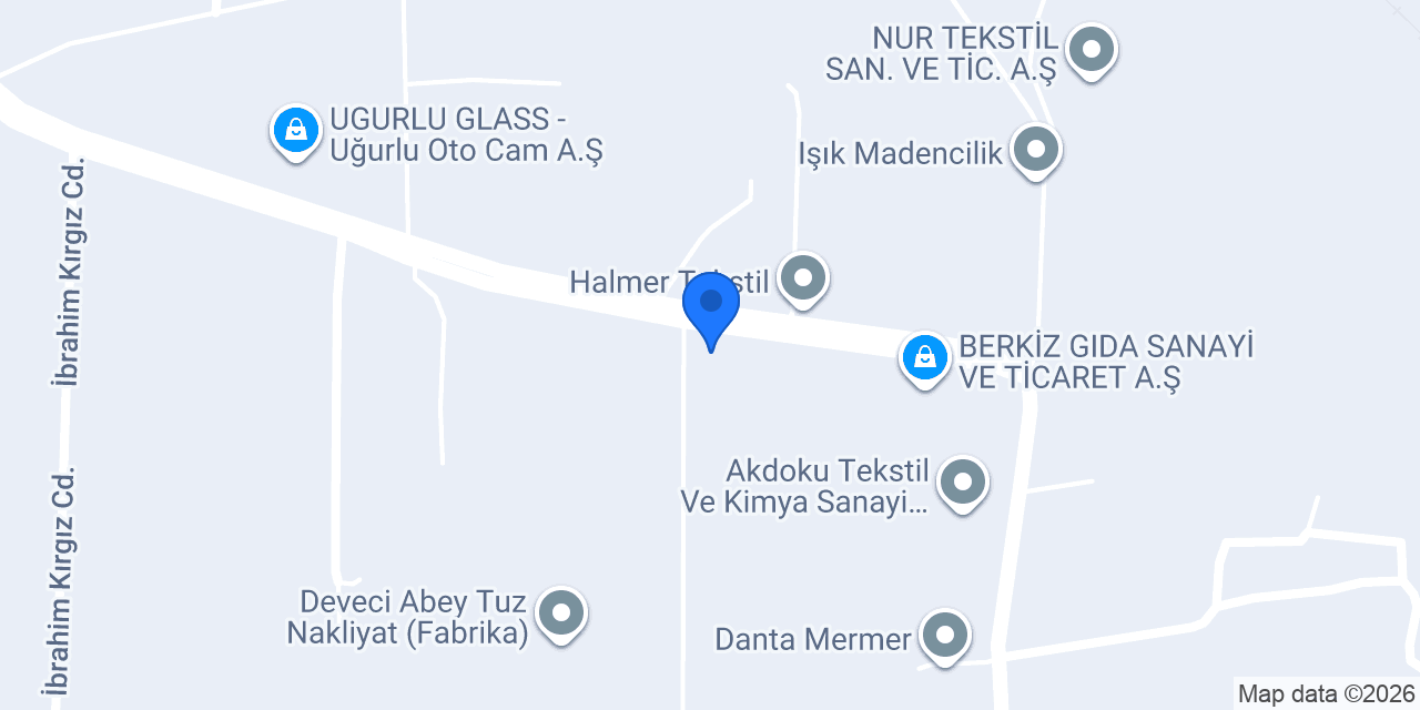 YAPRAKLAR DOKUMA SAN. TİC. A.Ş. konumu
