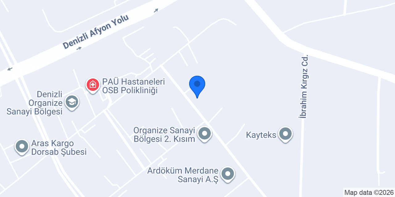 Özhan Haddecilik Fabrika konumu