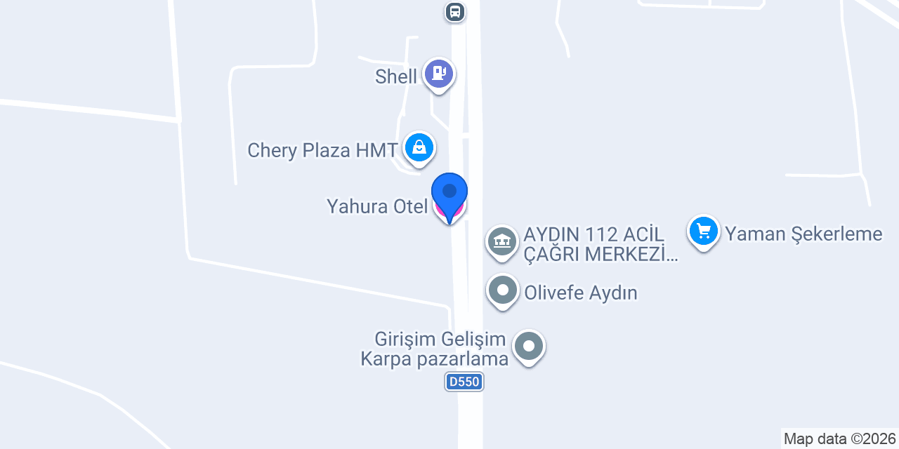 Yahura Otel konumu