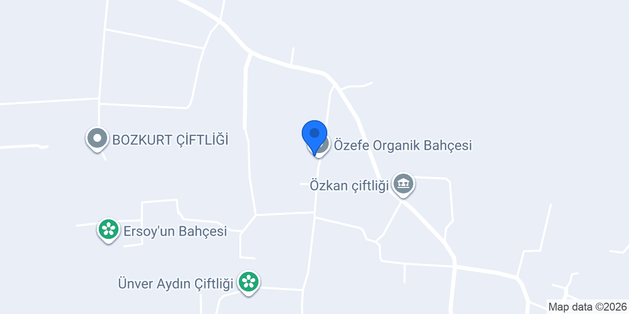 Özefe Organik Bahçesi konumu