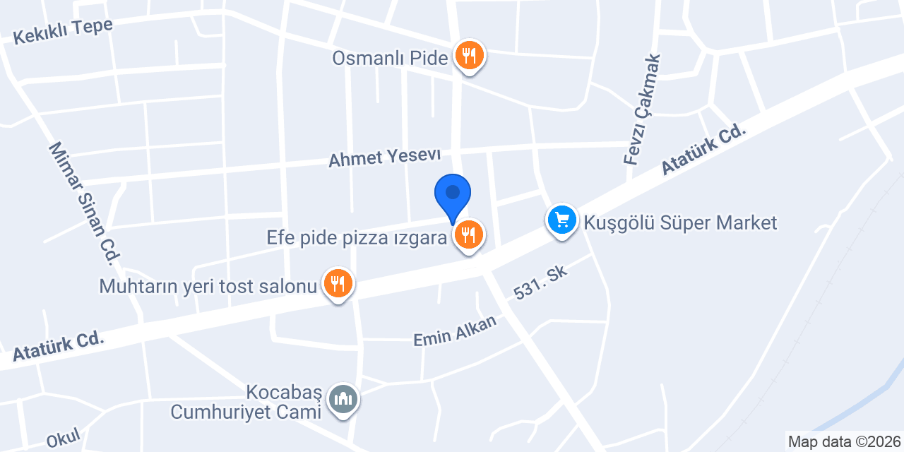 Karamürsel Sıhhi Tesisat konumu