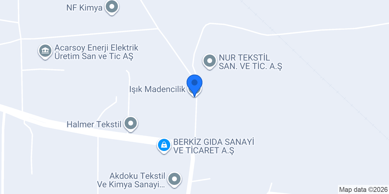 Işık Madencilik konumu