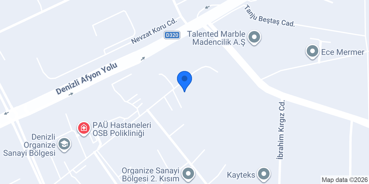 ÖZGÜR TEKSTİL KONF. SAN. VE TİC. A.Ş. konumu