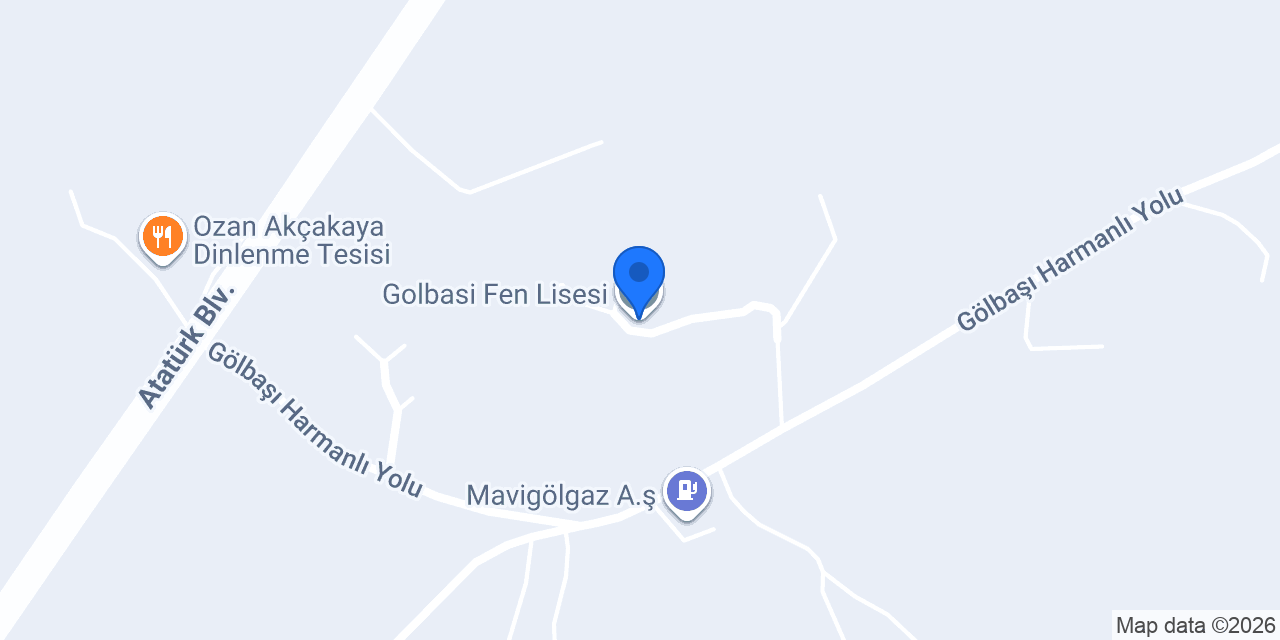 Golbasi Fen Lisesi konumu
