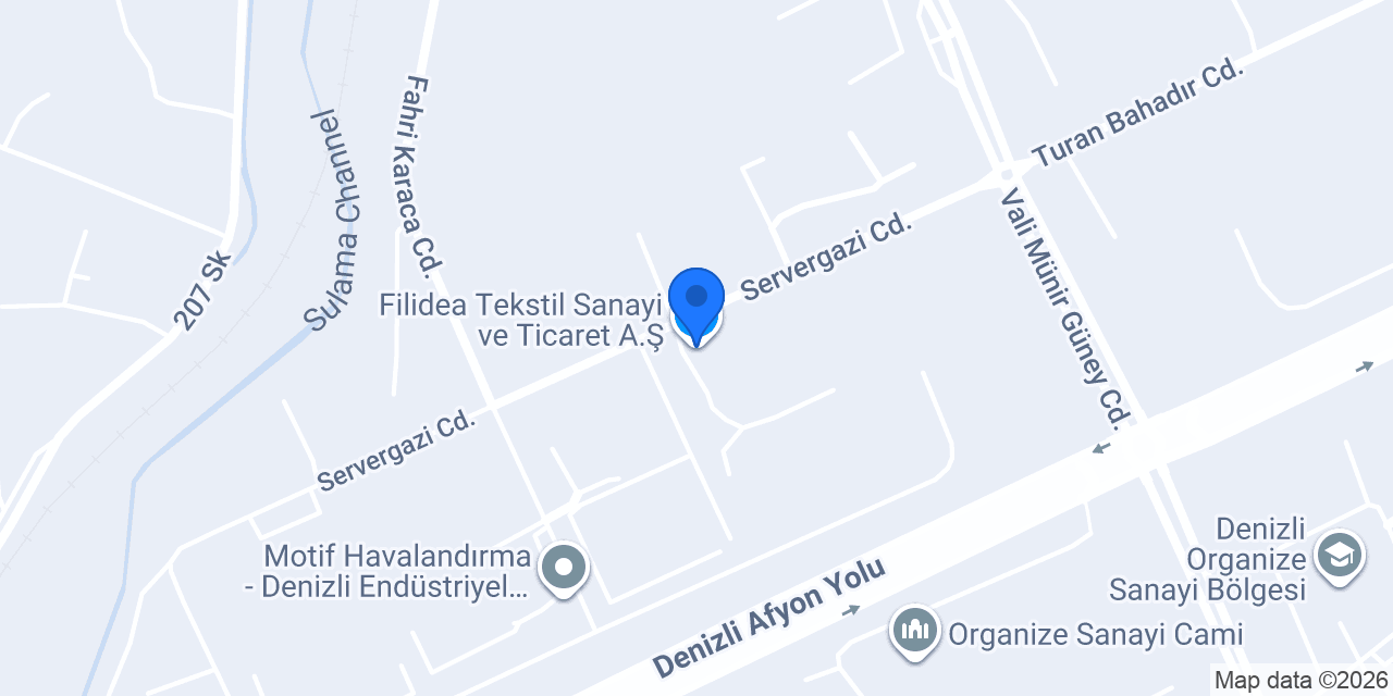 Filidea Tekstil Sanayi ve Ticaret A.Ş. konumu