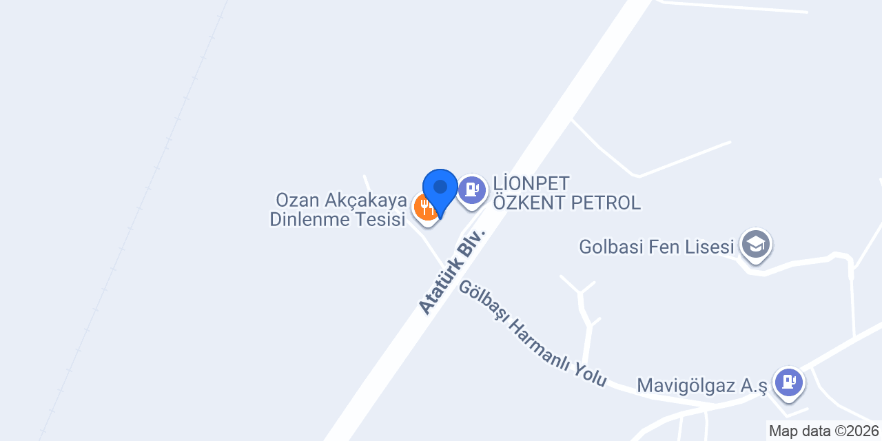 Ozan Akçakaya Dinlenme Tesisi konumu