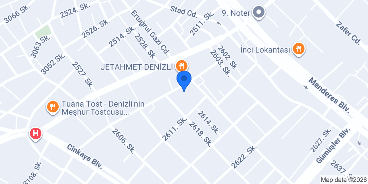 Denizli Halı Yıkama konumu